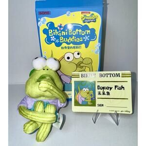 Bikini Bottom Buddies Series Confirmed Blind Box Plush Pendant Dopey Fish